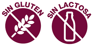 iconos sin gluten y sin lactosa